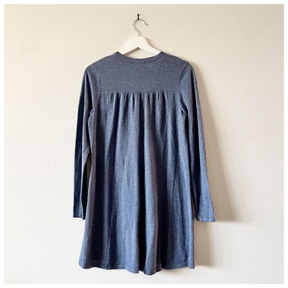 J.Jill Long V Neck Cotton Blend Cardigan Sweater XS Button Up Pockets - Picture 3 of 8